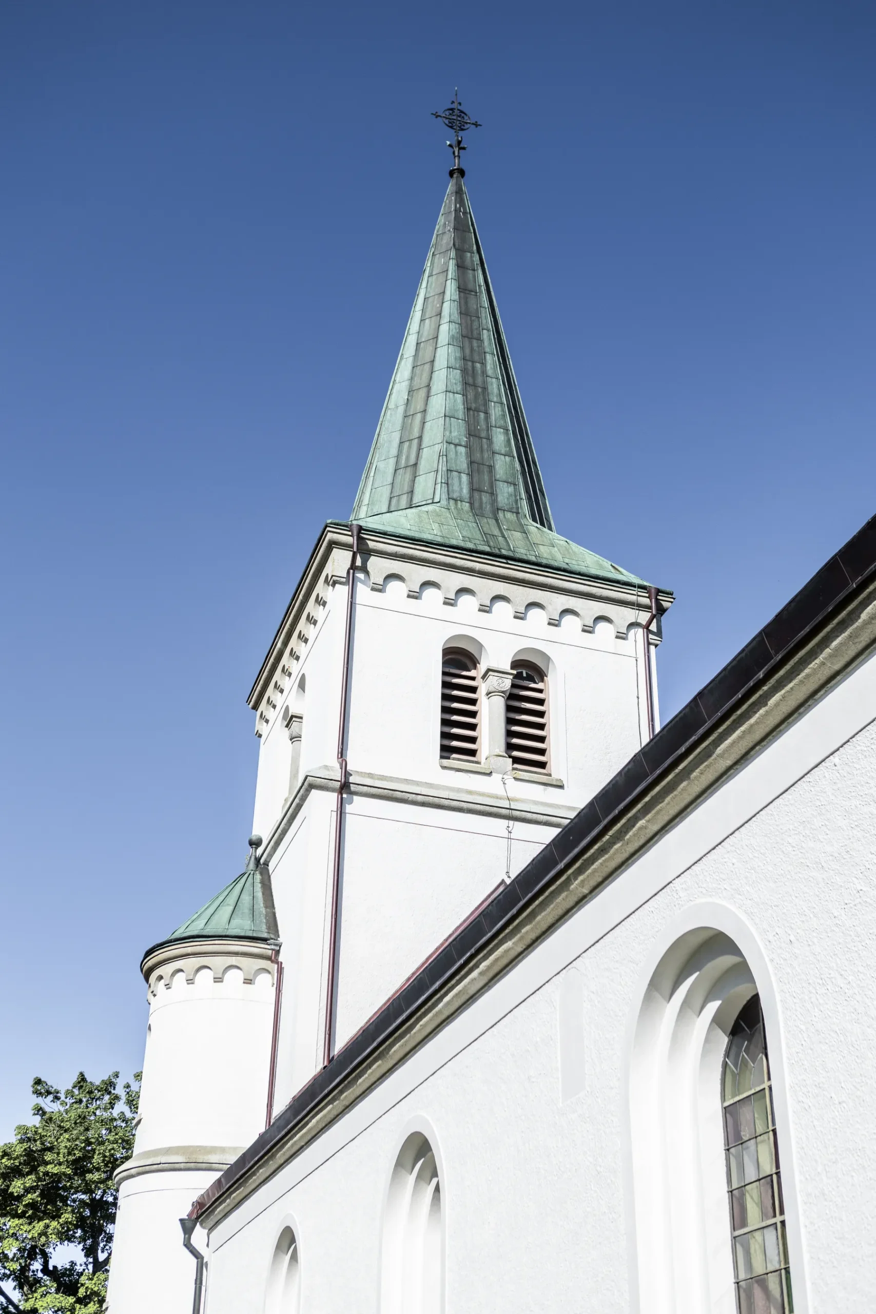 Putsfasad kyrka